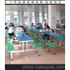 中山学校饭堂4人玻璃钢餐桌椅规格_快餐店餐桌椅可来图定做